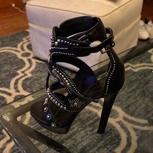 Alexander McQueen Black Studded Heels